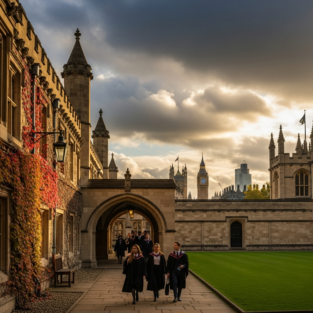 İngiltere'de üniversite eğitimi — Oxford kampüsü ve tarihi binalar
