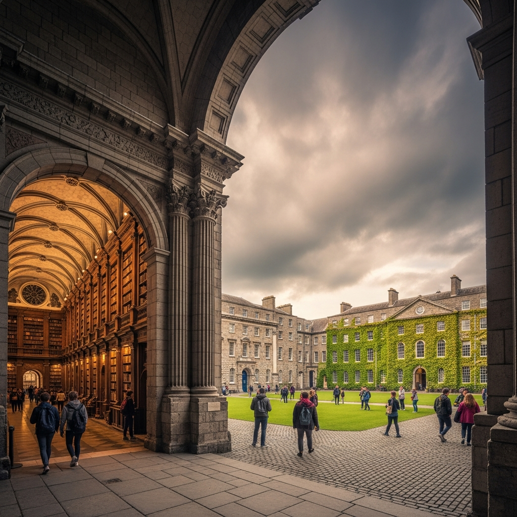 İrlanda'da üniversite eğitimi — Trinity College Dublin kampüsü